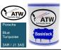 Preview: Porsche, Blue Turquoise, 3AR / J1 3AS: 1L Lackdose, von ATW Autoteile West.